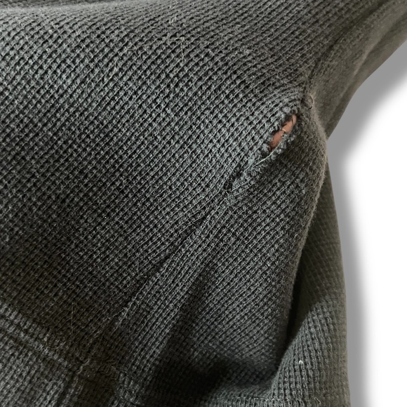 Harley Davidson Women's Waffle Knit V-Neck‎ Boxy Top Sz XXL Black Short Sleeve - Picture 3 of 7